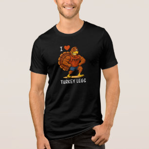 Jag älskar kalkonben – Rolig Thanksgiving-träning T Shirt