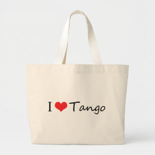 Jag älskar kalla produkter för tango! jumbo tygkasse