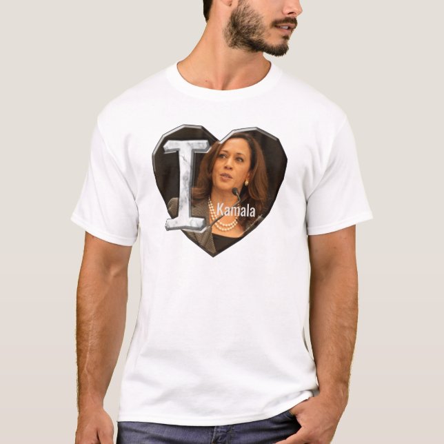 Jag älskar Kamala Harris - T Shirt (Framsida)