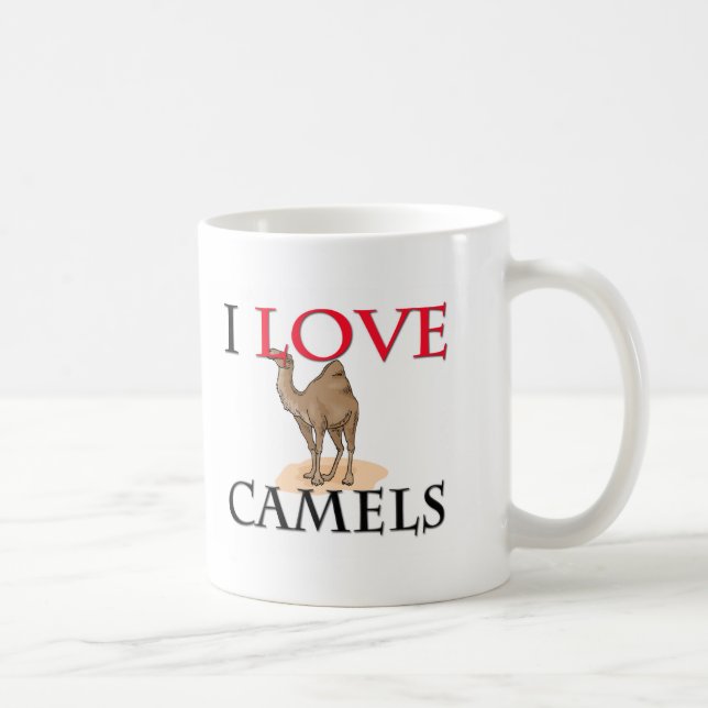 Jag älskar kamel kaffemugg (Höger)