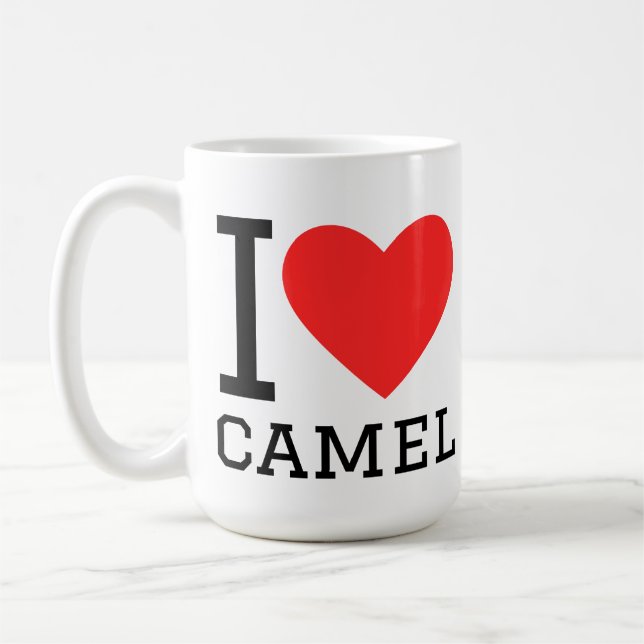Jag älskar kamel kaffemugg (Vänster)