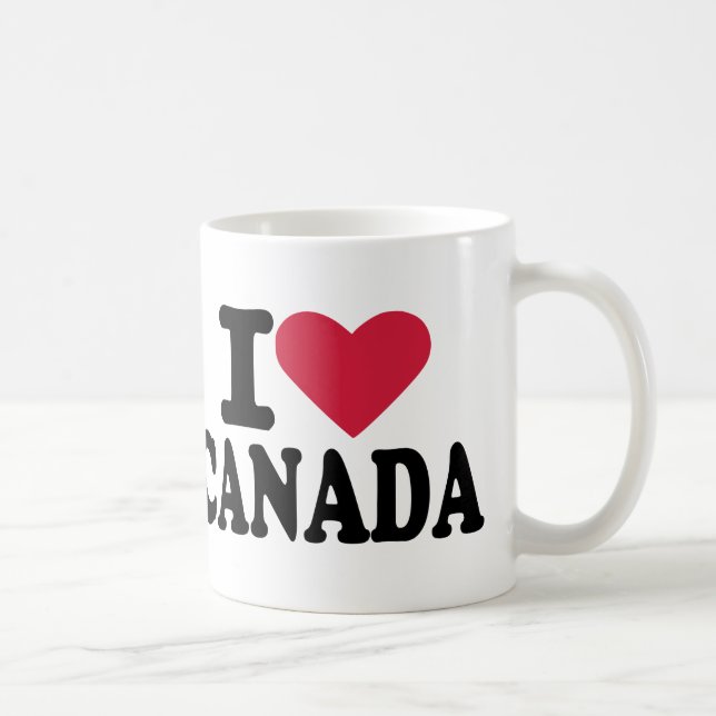 Jag älskar Kanada Kaffemugg (Höger)