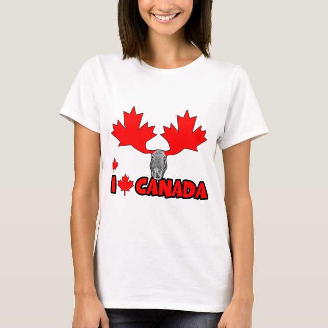 Jag älskar Kanada T-shirt (Framsida)