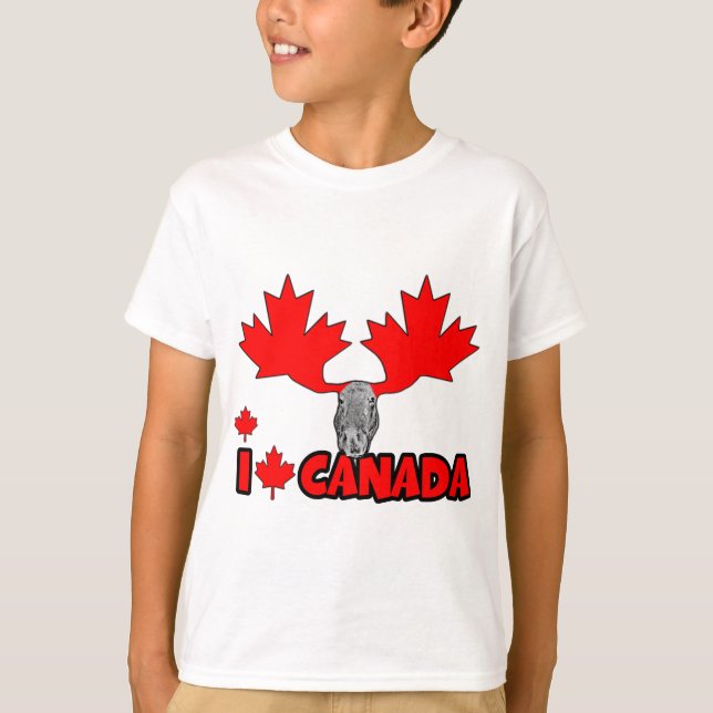 Jag älskar Kanada T-shirt (Framsida)