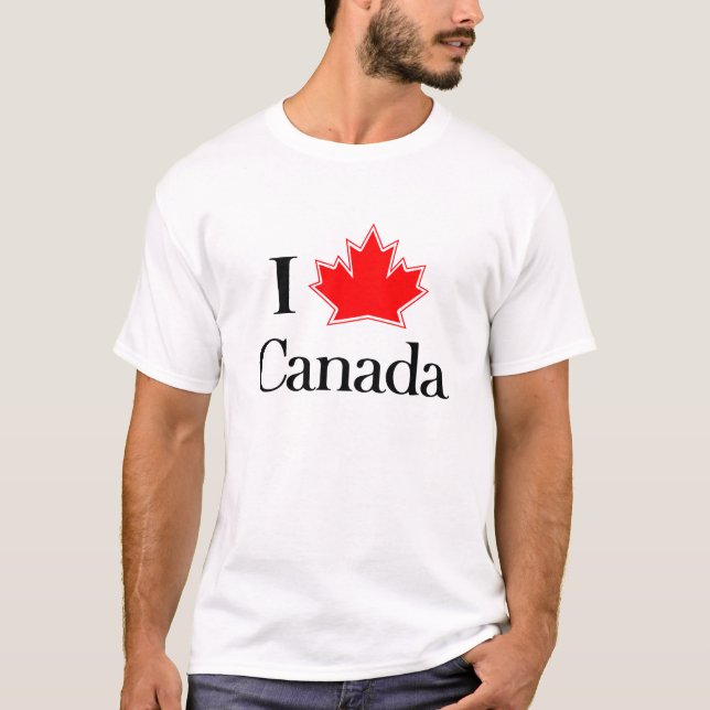 JAG ÄLSKAR KANADA T-TRÖJA T-SHIRT (Framsida)