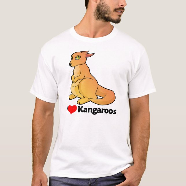Jag älskar kängurur tröja (Framsida)