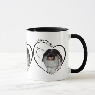 Jag älskar kaninmuggen mugg