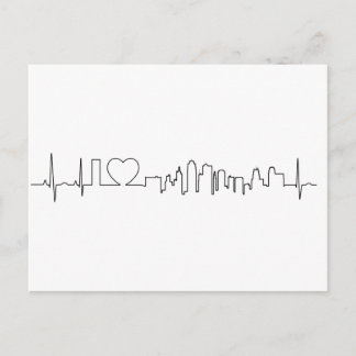 Jag älskar Kansas City i en extraordinär ecg stil Vykort