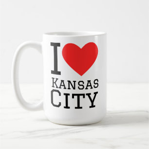 Jag älskar Kansas City Kaffemugg