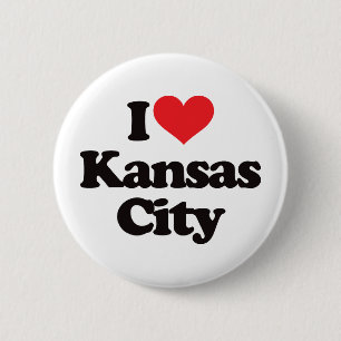 Jag älskar Kansas City Knapp