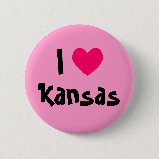 Jag älskar Kansas Knapp (Framsida)