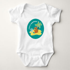 Jag älskar Kapybaror Tropisk Strandkonst T Shirt