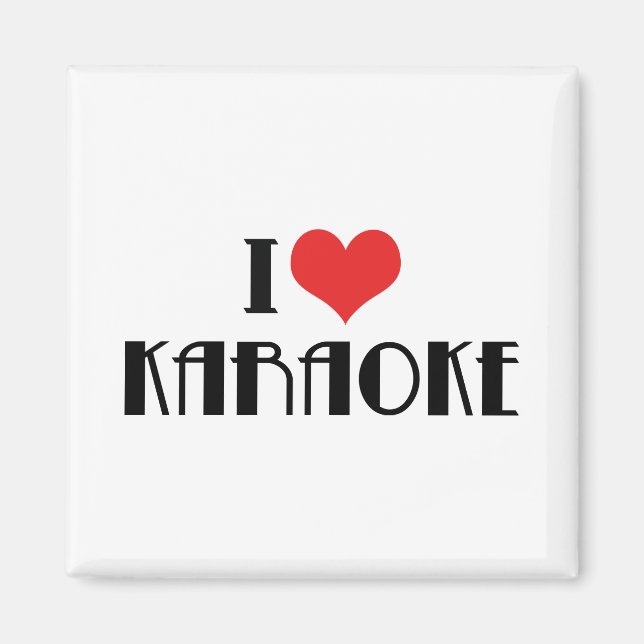 Jag älskar Karaoke Magnet (Framsidan)