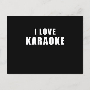Jag älskar Karaoke - sångpresent Vykort