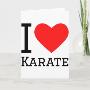 Jag älskar karate t-shirt kort