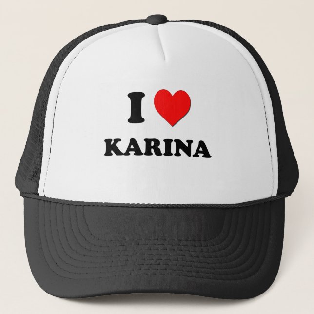 Jag älskar Karina Truckerkeps (Framsida)