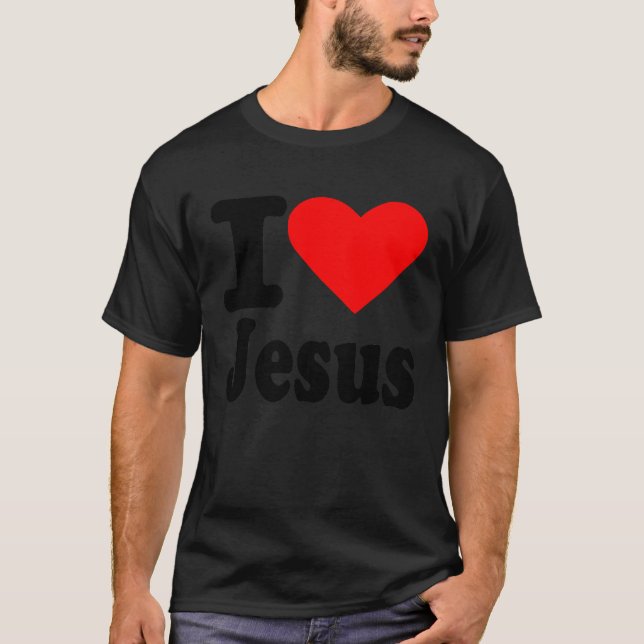 Jag älskar Kärlek Jesus Kristus Manar Wome T Shirt (Framsida)
