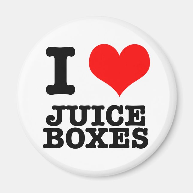 JAG ÄLSKAR (KÄRLEK) JUICE LÅDOR MAGNET (Framsidan)
