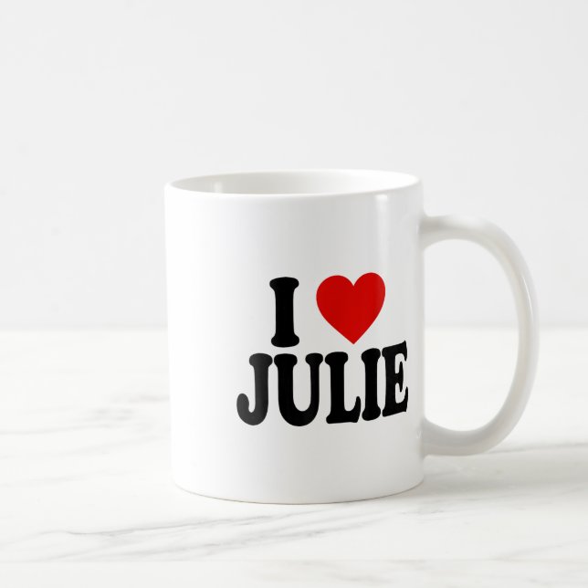 Jag älskar Kärlek Julie _1 Kaffemugg (Höger)