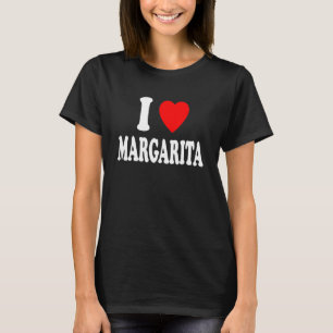 Jag älskar Kärlek Margarita Cute Matching par make T Shirt