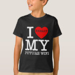 Jag älskar Kärlek min framtida fru Giftermål Fianc T Shirt<br><div class="desc">Jag älskar Kärlek min framtida fru Giftermål Fiance Groom Bröllop Gf</div>