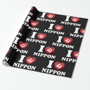 JAG ÄLSKAR [KÄRLEK] NIPPON INPACKNINGSPAPPER PRESENTPAPPER