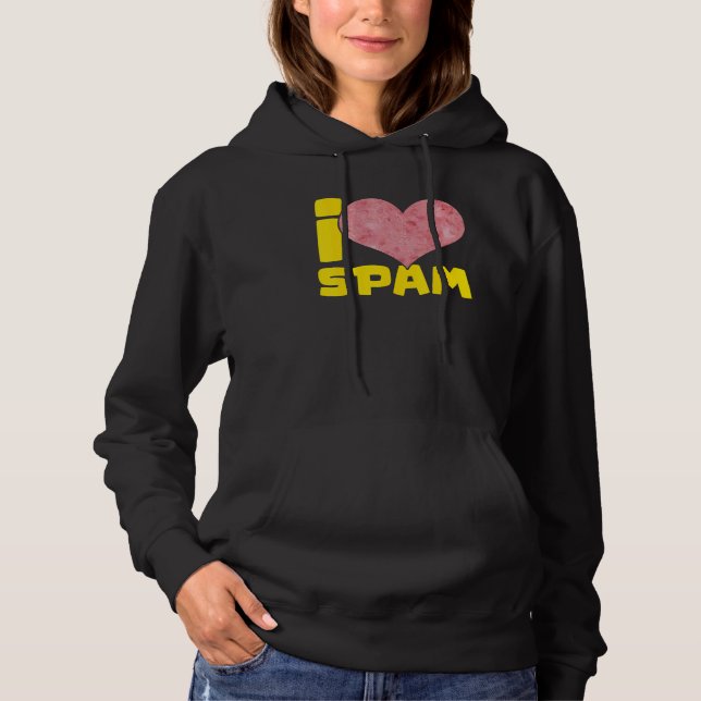 Jag älskar kärlek Spam Konserverad Tillagad Fläsk  T Shirt (Framsida)