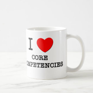 Jag älskar kärnar ur kompetenser kaffemugg