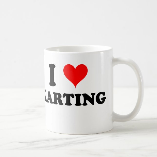 Jag älskar Karting Kaffemugg (Höger)