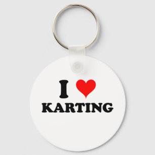 Jag älskar Karting Nyckelring