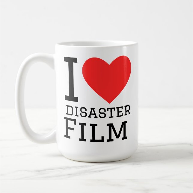 Jag älskar katastroffilm kaffemugg (Vänster)