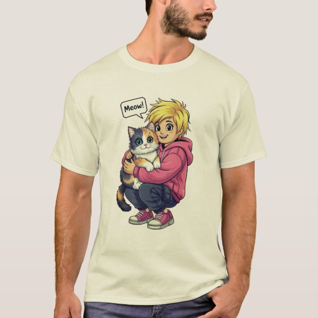 Jag älskar katt t shirt (Framsida)