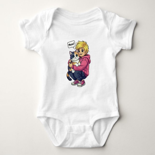 Jag älskar katt t shirt (Framsida)