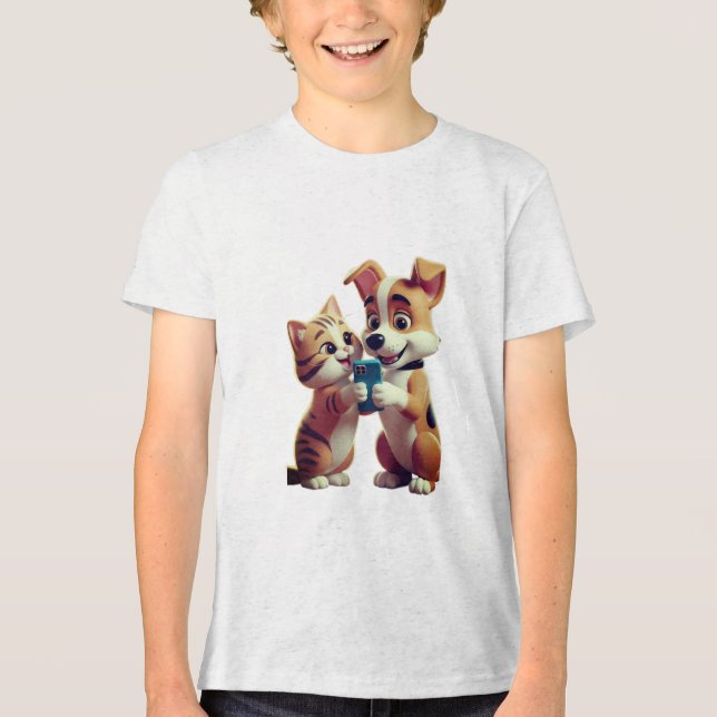 Jag älskar katt t shirt (Framsida)
