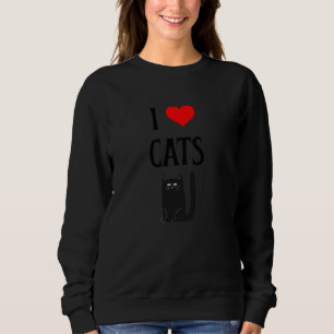 Jag älskar katter Jag älskar katter Kattälskare St T Shirt