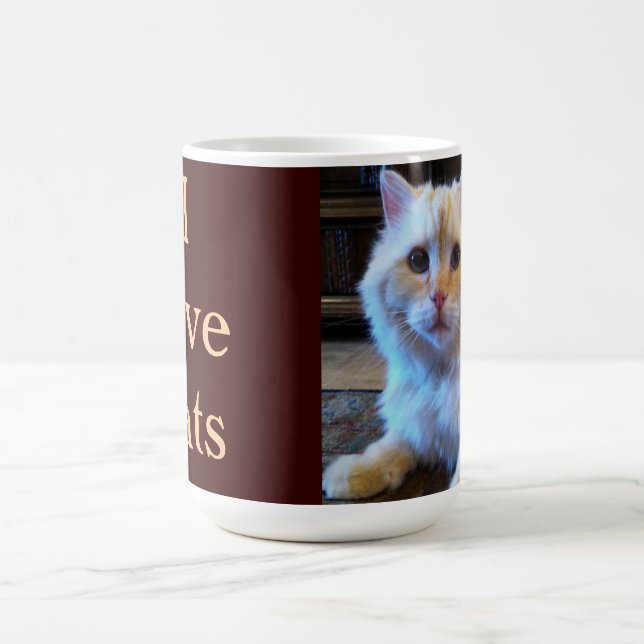 Jag älskar katter kaffemugg (Center)
