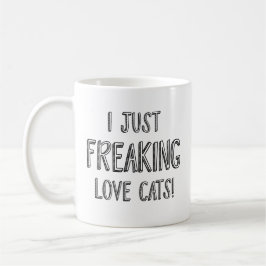 Jag älskar katter kaffemugg