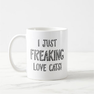 Jag älskar katter kaffemugg