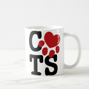 Jag älskar katter kaffemugg