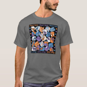 Jag älskar katter! Samla T-shirt