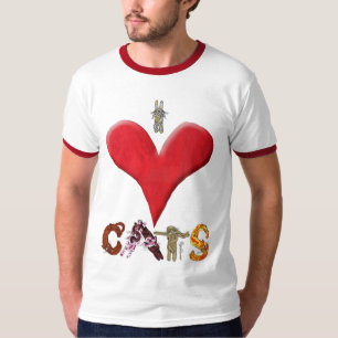 Jag älskar katter t-shirt
