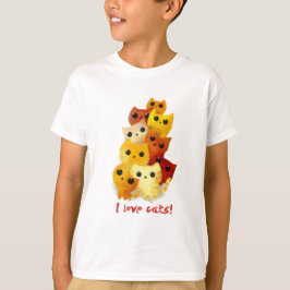 Jag älskar katter tee