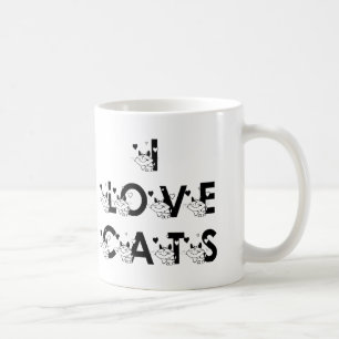 Jag älskar kattkaffemuggen kaffemugg