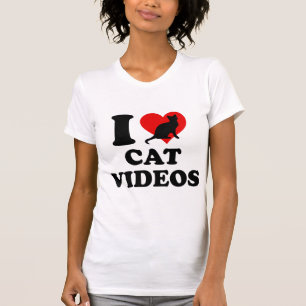 Jag älskar kattvideos t shirt