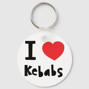 Jag älskar Kebabs Nyckelring