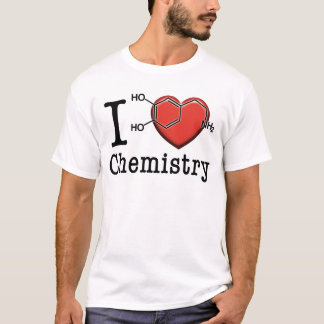 Jag älskar kemi tee shirt