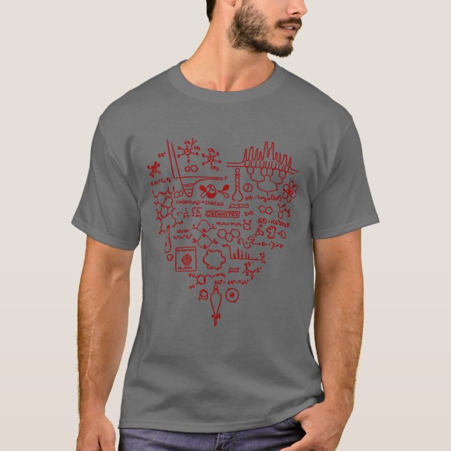 Jag älskar kemikemistgåvan tee shirt (Framsida)