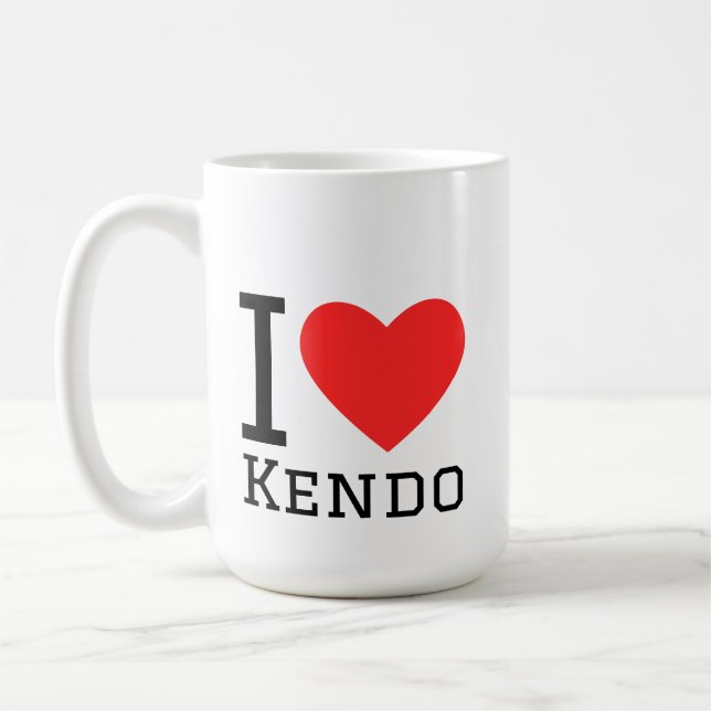 Jag älskar kendo kaffemugg (Vänster)