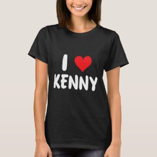 Jag älskar Kenny - Hjärta - Namn T Shirt