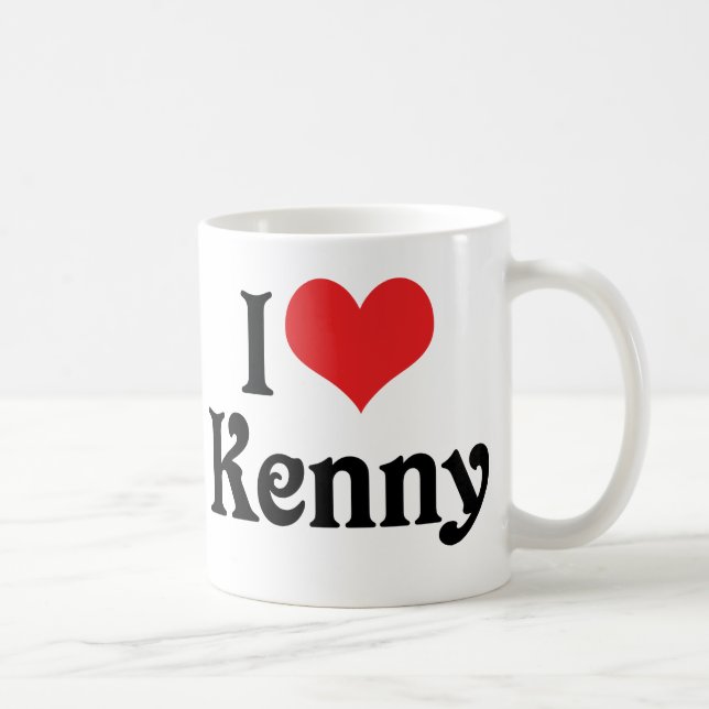 Jag älskar Kenny Kaffemugg (Höger)